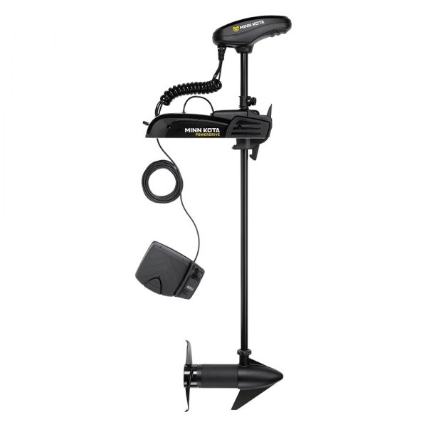 Minn Kota® - PowerDrive 12V 55 lb Thrust 54" Shaft Bow Mount Trolling Motor with Integrated Sonar and Bluetooth