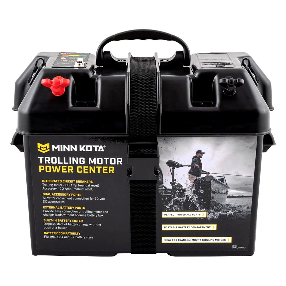 Minn Kota Trolling Motor Battery Power Center, Black