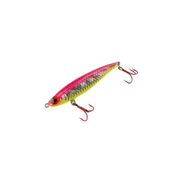 MirrOlure® - Series III™ Catch 2000™ Suspending Twitchbait 3.5" 1/2 oz. Fluorescent Hot Pink Back/Chartreuse Belly/Silver Holographic Hard Bait