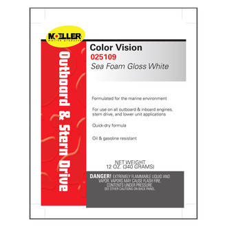 Moeller Marine® - Color Vision 12 oz. Sea Foam Gloss White Engine Paint