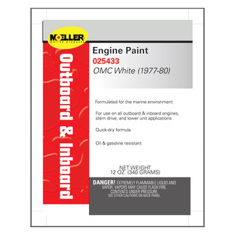 Moeller Marine® - 12 oz. OMC White (1977-80) Engine Paint