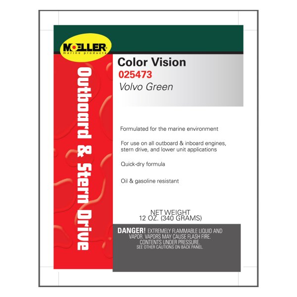 Moeller Marine® - Color Vision 12 oz. Volvo Green Engine Paint