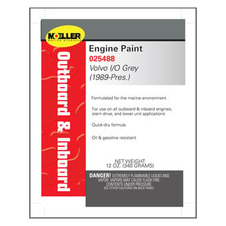 Moeller Marine® - 12 oz. Volvo I/O Gray (1989-Pres.) Engine Paint
