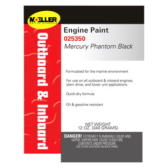 Moeller Marine® - 12 oz. Mercury Phantom Black (1960-Pres.) Engine Paint