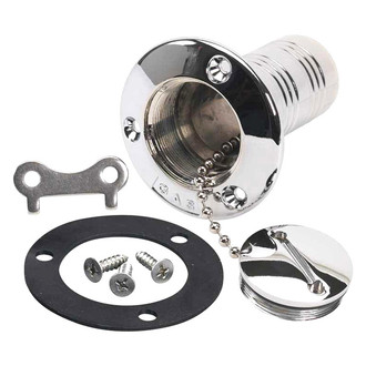 Moeller Marine® - 1-1/2" I.D. Chrome Plated Zamak Gas Deck Fill