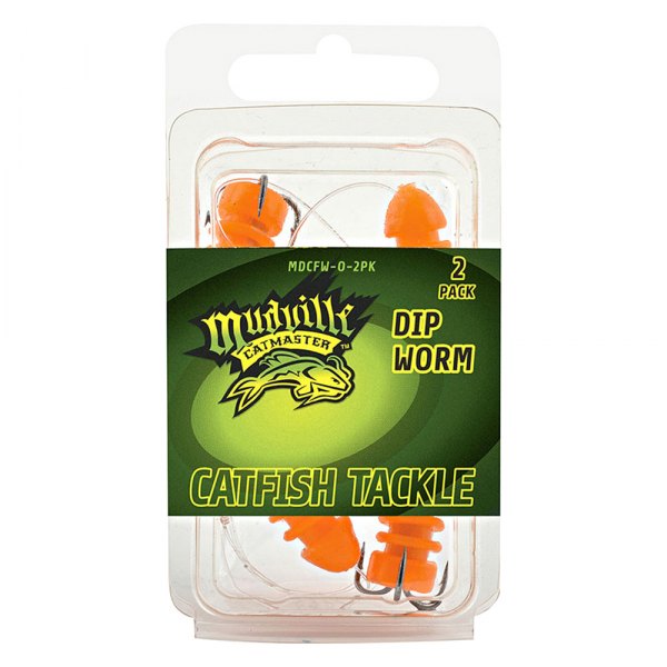 Mudville Catmaster® - #6 Orange Dip Worm Soft Bait