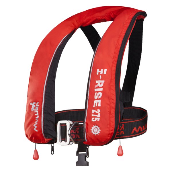 Mullion® - Hi-Rise 275 Newton Solas Red Life Jacket with Arrest Harness