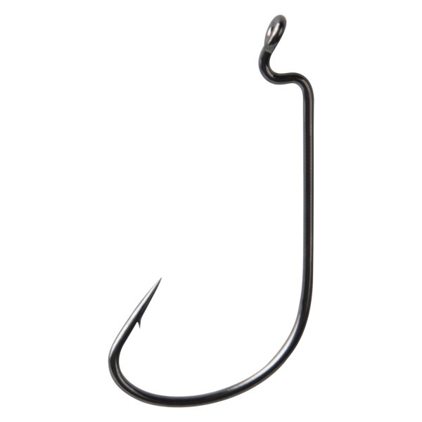 Mustad® - Mega Bite Soft Worm 3/0 Size Black Nickel Hooks, 5 Pieces