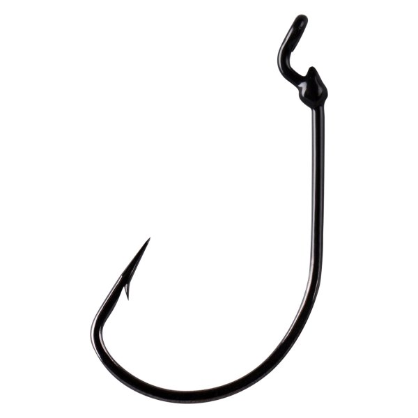 Mustad® - KVD Grip-Pin™ 4/0 Size Black Nickel Soft Plastic Hooks, 5 Pieces