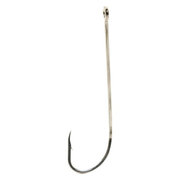 Mustad® 92611-NI-4-10 - Long Shank 4 Size Nickel Beak Hooks, 10 Pieces 