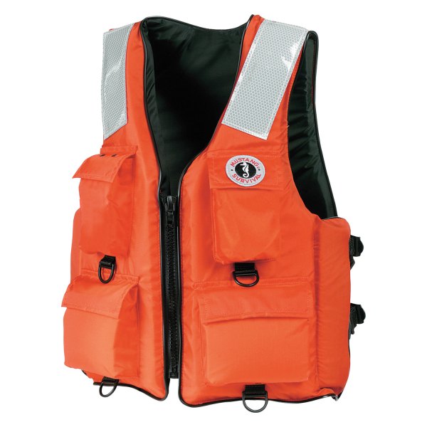 Mustang Survival® - 4-Pocket Small Orange Flotation Vest