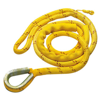 New England Ropes® - 3/4" D x 20' L Polyester/Nylon 3-Strand Mooring Line with Thimble