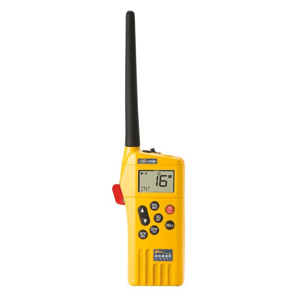 Ocean Signal® - V100 2.5W RF Yellow Handheld GMDSS Radio