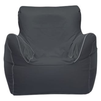 Ocean-Tamer® - 39" H x 36" W x 32" D Gray Carbon Fiber Medium Armchair Bean Bag Chair
