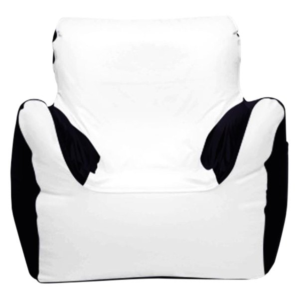  Ocean-Tamer® - 39" H x 36" W x 32" D White/Black Carbon Fiber Medium Armchair Bean Bag Chair