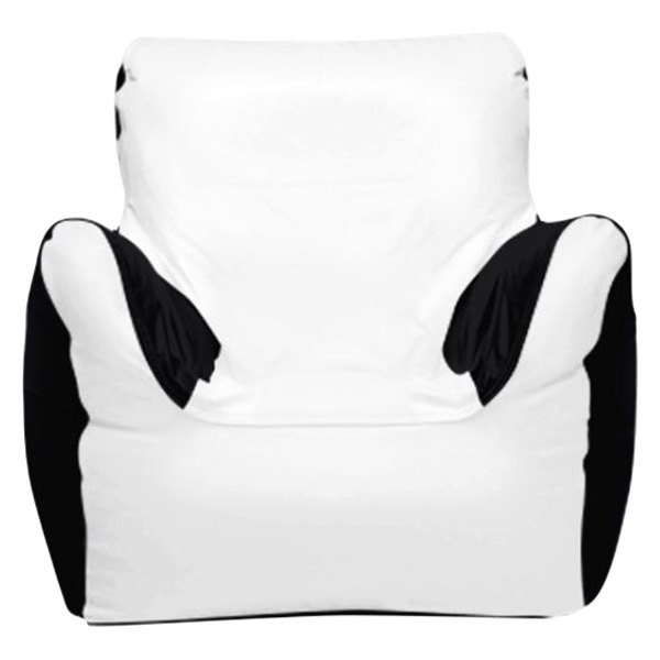 Ocean-Tamer® - 39" H x 36" W x 32" D White/Black Medium Armchair Bean Bag Chair