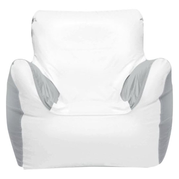  Ocean-Tamer® - 39" H x 36" W x 32" D White/Medium Gray Medium Armchair Bean Bag Chair