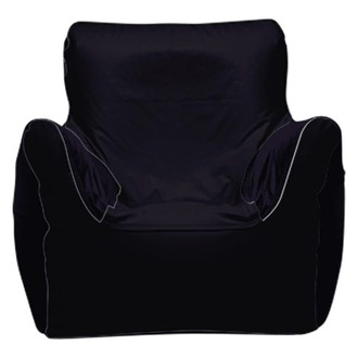 Ocean-Tamer® - 21" H x 29" W x 29" D Black Carbon Fiber Small Armchair Bean Bag Chair
