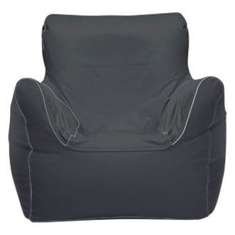 Ocean-Tamer® - 21" H x 29" W x 29" D Gray Carbon Fiber Small Armchair Bean Bag Chair