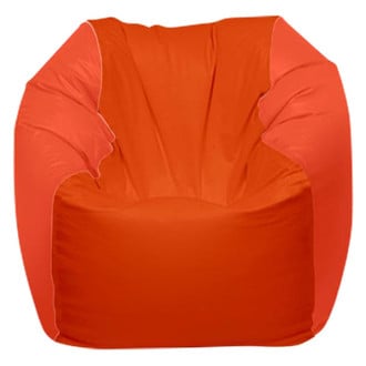 Ocean-Tamer® - 28" H x 36" W x 36" D Orange Large Round Bean Bag Chair