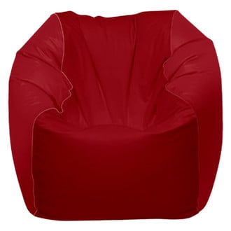Ocean-Tamer® - 28" H x 36" W x 36" D Red Large Round Bean Bag Chair
