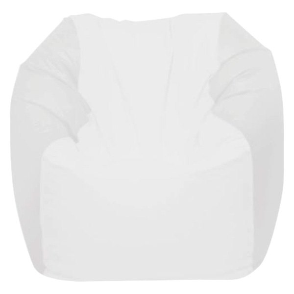  Ocean-Tamer® - 28" H x 36" W x 36" D White/White Carbon Fiber Large Round Bean Bag Chair