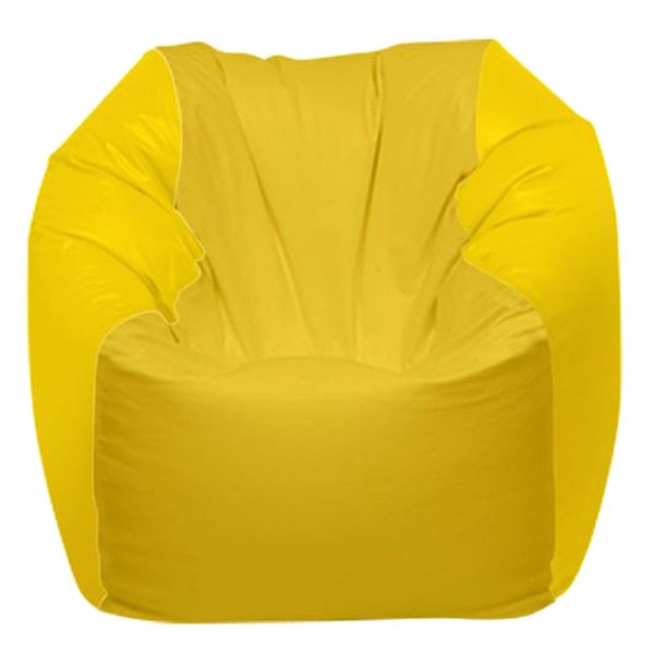  Ocean-Tamer® - 28" H x 36" W x 36" D Yellow Large Round Bean Bag Chair