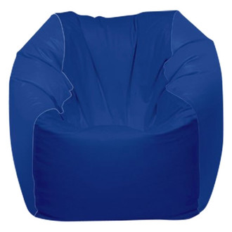 Ocean-Tamer® - 24" H x 36" W x 36" D Blue Carbon Fiber Medium Round Bean Bag Chair