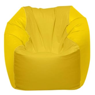 Ocean-Tamer® - 24" H x 36" W x 36" D Yellow Medium Round Bean Bag Chair