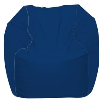 Ocean-Tamer® - 21" H x 33" W x 30" D Navy Blue Small Round Bean Bag Chair