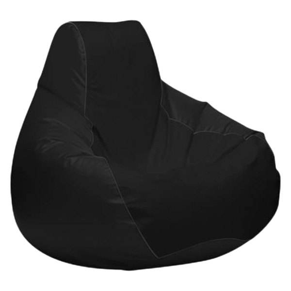  Ocean-Tamer® - 30" H x 38" W x 38" D Black Large Teardrop Bean Bag Chair