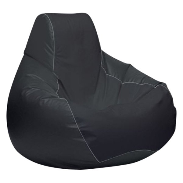  Ocean-Tamer® - 30" H x 38" W x 38" D Gray Carbon Fiber Large Teardrop Bean Bag Chair
