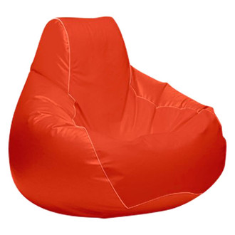 Ocean-Tamer® - 30" H x 38" W x 38" D Orange Large Teardrop Bean Bag Chair