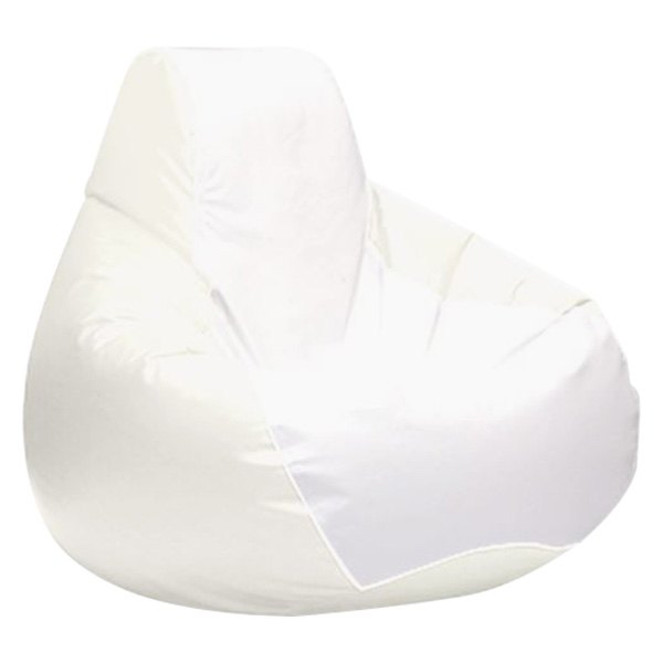  Ocean-Tamer® - 30" H x 38" W x 38" D White Carbon Fiber Large Teardrop Bean Bag Chair