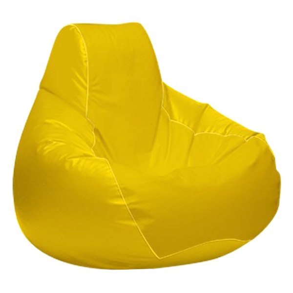  Ocean-Tamer® - 30" H x 38" W x 38" D Yellow Large Teardrop Bean Bag Chair