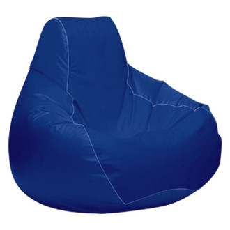 Ocean-Tamer® - 24" H x 33" W x 36" D Blue Carbon Fiber Medium Teardrop Bean Bag Chair
