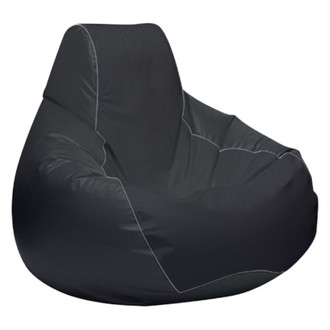 Ocean-Tamer® - 24" H x 33" W x 36" D Gray Carbon Fiber Medium Teardrop Bean Bag Chair
