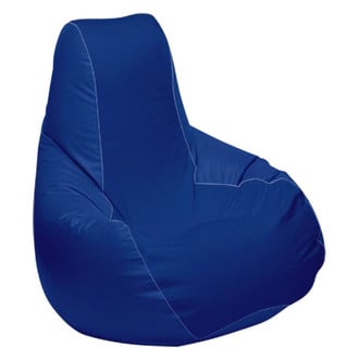 Ocean-Tamer® - 30" H x 33" W x 44" D Blue Carbon Fiber Medium Longneck Teardrop Bean Bag Chair