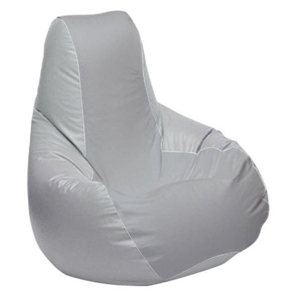  Ocean-Tamer® - 30" H x 33" W x 44" D Medium Gray Medium Longneck Teardrop Bean Bag Chair