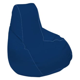 Ocean-Tamer® - 30" H x 33" W x 44" D Navy Blue Medium Longneck Teardrop Bean Bag Chair