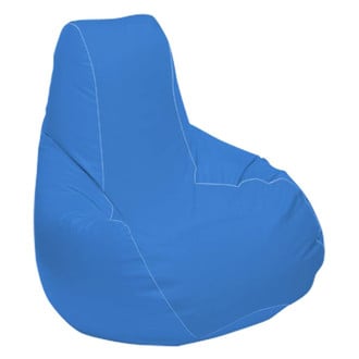 Ocean-Tamer® - 30" H x 33" W x 44" D Ocean Blue Medium Longneck Teardrop Bean Bag Chair