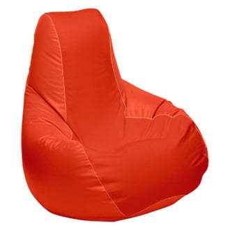 Ocean-Tamer® - 30" H x 33" W x 44" D Orange Medium Longneck Teardrop Bean Bag Chair