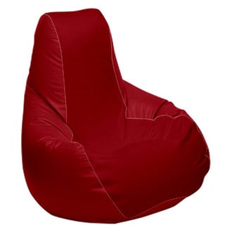 Ocean-Tamer® - 30" H x 33" W x 44" D Red Medium Longneck Teardrop Bean Bag Chair
