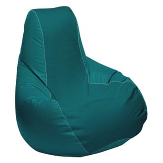 Ocean-Tamer® - 30" H x 33" W x 44" D Teal Medium Longneck Teardrop Bean Bag Chair