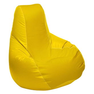 Ocean-Tamer® - 30" H x 33" W x 44" D Yellow Medium Longneck Teardrop Bean Bag Chair