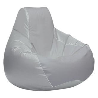 Ocean-Tamer® - 20" H x 24" W x 24" D Medium Gray Small Teardrop Bean Bag Chair