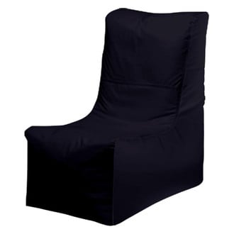 Ocean-Tamer® - 36" H x 20" W x 34" D Black Carbon Fiber Large Wedge Bean Bag Chair