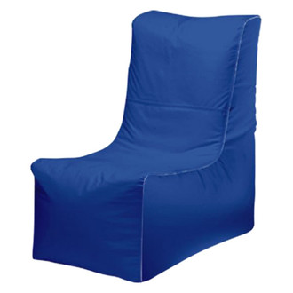 Ocean-Tamer® - 36" H x 20" W x 34" D Blue Carbon Fiber Large Wedge Bean Bag Chair