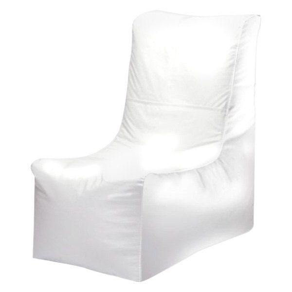  Ocean-Tamer® - 36" H x 20" W x 34" D White Carbon Fiber Large Wedge Bean Bag Chair