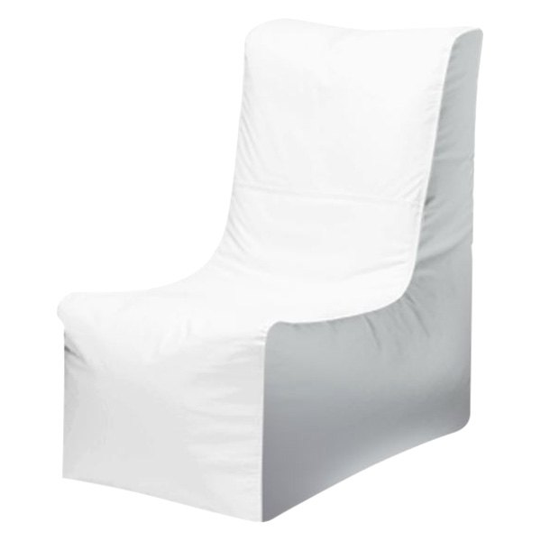  Ocean-Tamer® - 36" H x 20" W x 34" D White/Medium Gray Large Wedge Bean Bag Chair